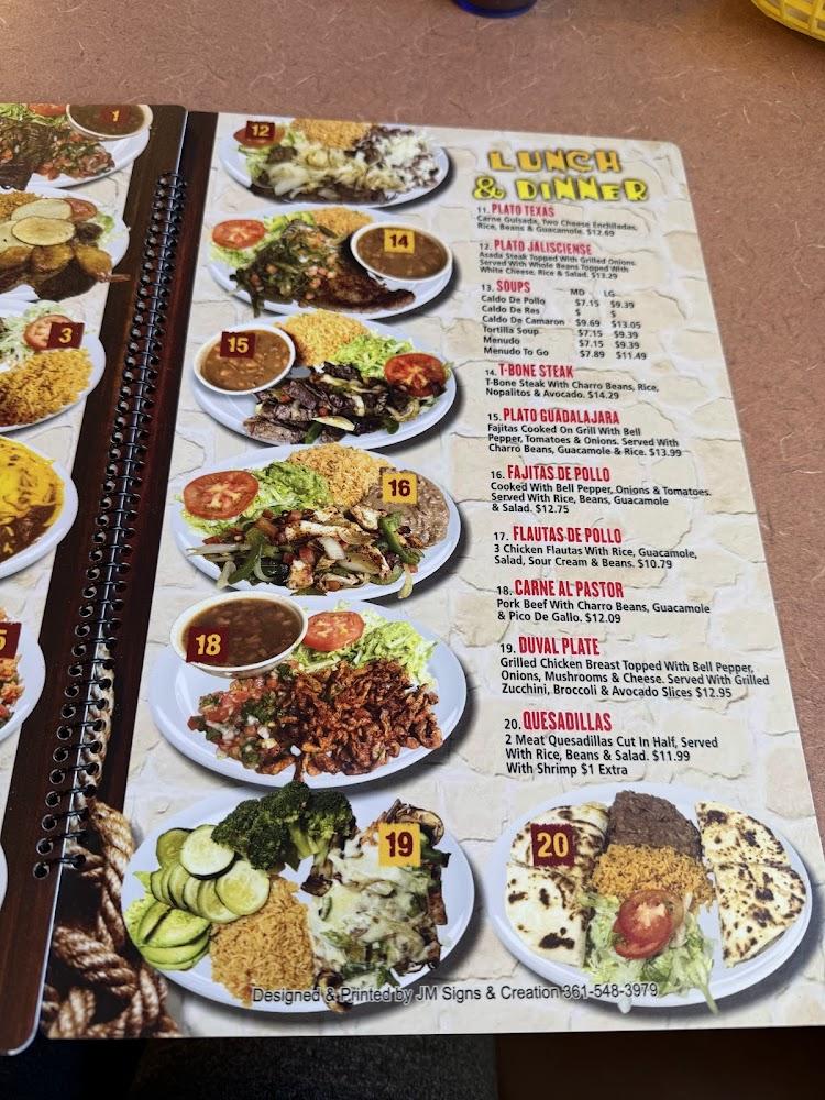 El Cazador De Jalisco Menu image 1